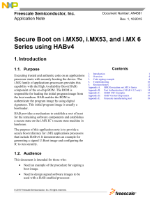 Secure Boot on i.MX50, i.MX53, and i.MX 6 Series using HABv4
