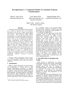 Re-engineering C++ Component Models Via Automatic Program