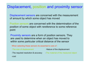 Displacement, position and proximity sensor