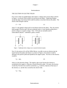 Chapter 1 Semiconductors THE ELECTRON IN ELECTRIC