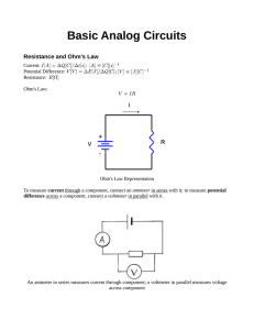 Notes on Basic Analog Circuits