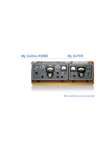 My Collins KWM2 By DJ7HS