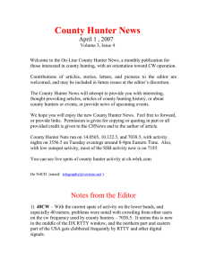 April 2007 - County Hunter News