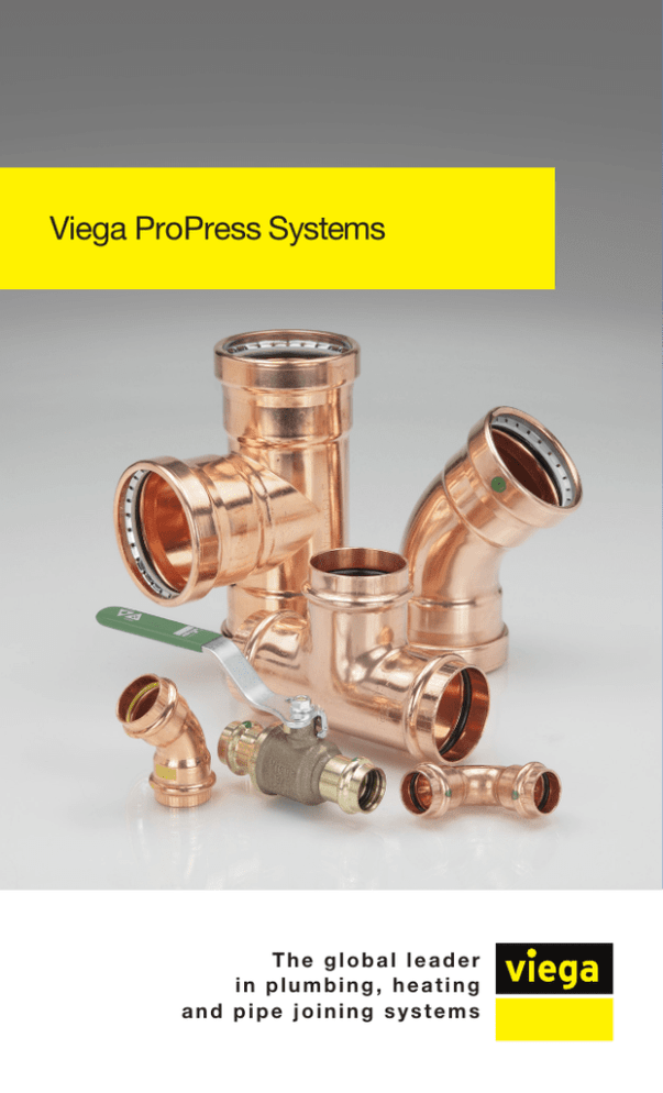 Viega 16118 ProPress G Copper Coupling with Stop 1-1/2-Inch P x P