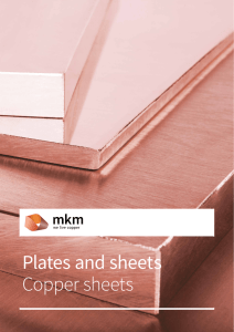 Plates and sheets Copper sheets