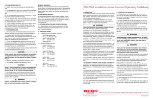 Wet Well Iinstallation Guidelines