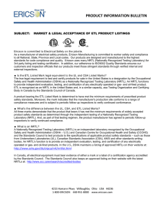 product information bulletin