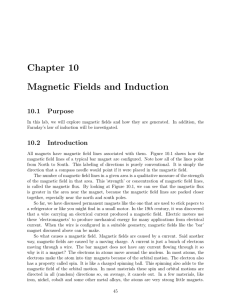Chapter 10 Magnetic Fields and Induction