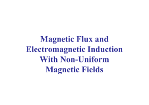 Magnetic Flux and Electromagnetic Induction With Non