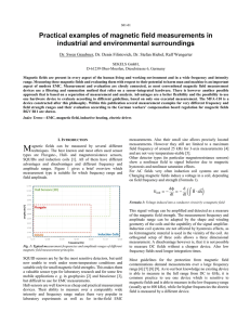 Practical examples of magnetic field measurements in industrial and