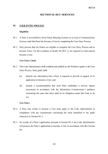 Smart Energy Code Section H: DCC Services