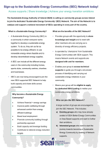 Sign-up to the Sustainable Energy Communities (SEC) Network today!