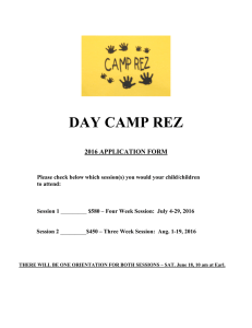 DAY CAMP REZ - Woodbury Parks and Recreation