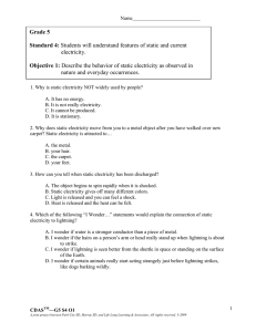 Grade 5 Standard 4: Students will understand features of static and