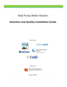 Heat Pump Water Heater Installation Guidelines