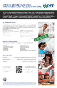 GRFP Poster - NSF Graduate Research Fellowships Program