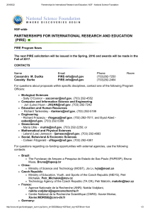 partnerships for international research and education (pire)