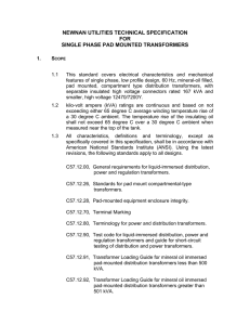 Single-Phase Pad Mounted Transformer