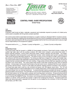 zm1771-Control Panel Guide Specifications