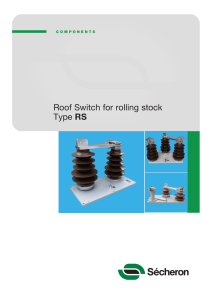 Roof Switch for rolling stock Type RS