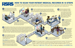 RSRS presents How to Scan Your Medical Records in