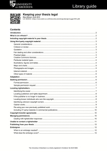 Keeping your thesis legal