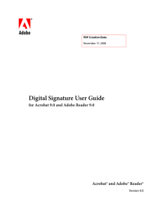 Acrobat 9 Digital Signature User Guide