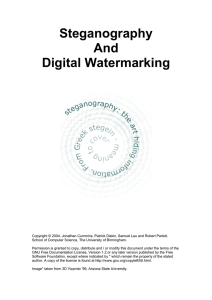 Steganography And Digital Watermarking