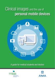 Clinical images and the use of personal mobile devices