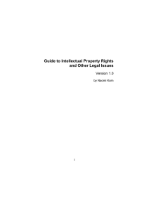 Guide to Intellectual Property Rights and Other Legal
