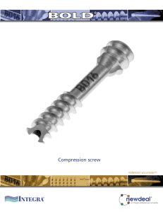 Compression screw