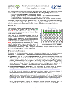 Microplate and Data Submission