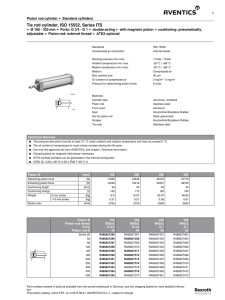 Tie rod cylinder, ISO 15552, Series ITS