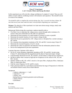 L and C Filters and Energy - ECSE - Rensselaer Polytechnic Institute