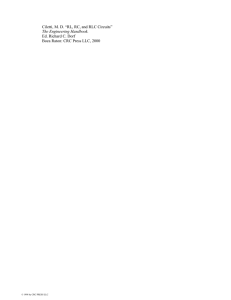 Chapter 103 - RL, RC, and RLC Circuits