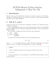 ECE210 Honors Python Section Assignment 4 (Due Nov 30)