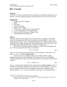 RLC Circuits - Las Positas College