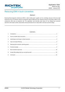 Reducing EMI in buck converters
