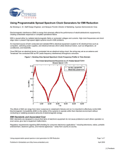 Using Programmable Spread Spectrum Clock Generators for EMI