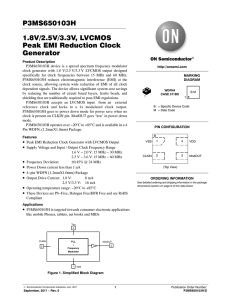 P3MS650103H - LVCMOS Peak EMI Reduction Clock Generator