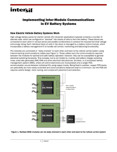 Implementing Inter-Module Communications in EV Battery