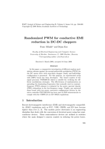 Randomized PWM for conductive EMI reduction in DC