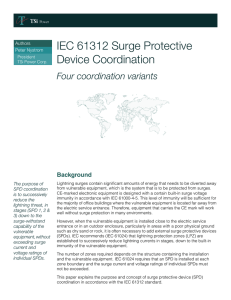 IEC 61312 Surge Protective Device Coordination