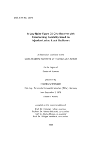 A Low-Noise-Figure 35-GHz Receiver with - ETH E