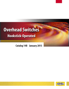 Overhead Switches Hookstick Operated