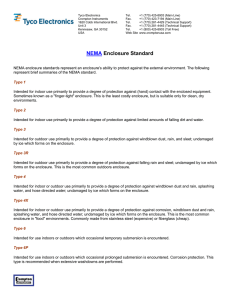 NEMA Enclosure Standard