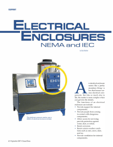 Electrical Enclosures: NEMA and IEC (September, 2007)