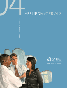 Applied Materials 2004 Annual Report - Corporate-ir