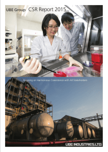 UBE Group CSR Report 2015