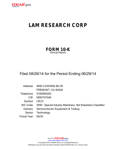 lam research corp